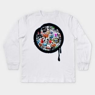 GRAFFITI FUN 3 Kids Long Sleeve T-Shirt